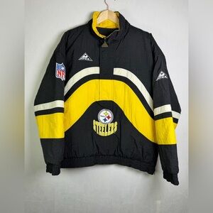 Proline Vintage Pittsburgh Steelers Apex One Pro Line Puffer Jacket NFL 90s Sz M